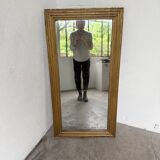19th century rectangular gilded channel mirror