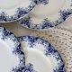 6 antique flat plates, Bordeaux (Jules Vieillard) and Longwy earthenware