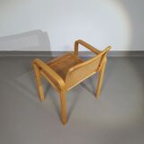 Beech wood and webbing side chair by Olivo Pietro, Italy, 1970s