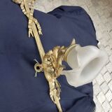Pair of Napoleon III appliques in gilded bronze