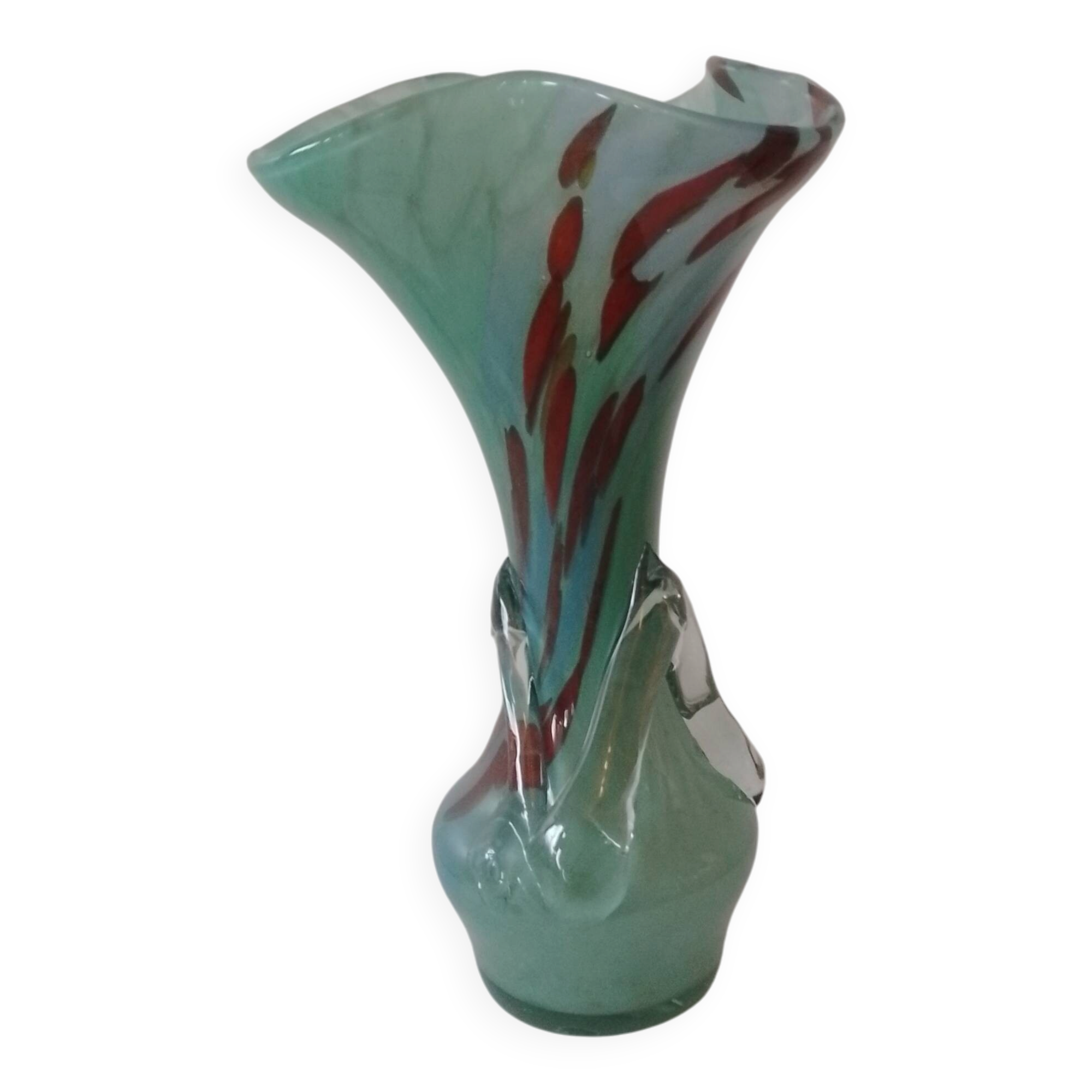Vintage Murano blown glass vase 1950s/60s