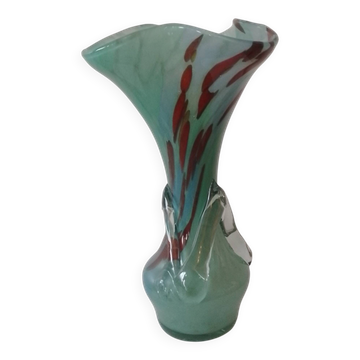 Vintage Murano blown glass vase 1950s/60s