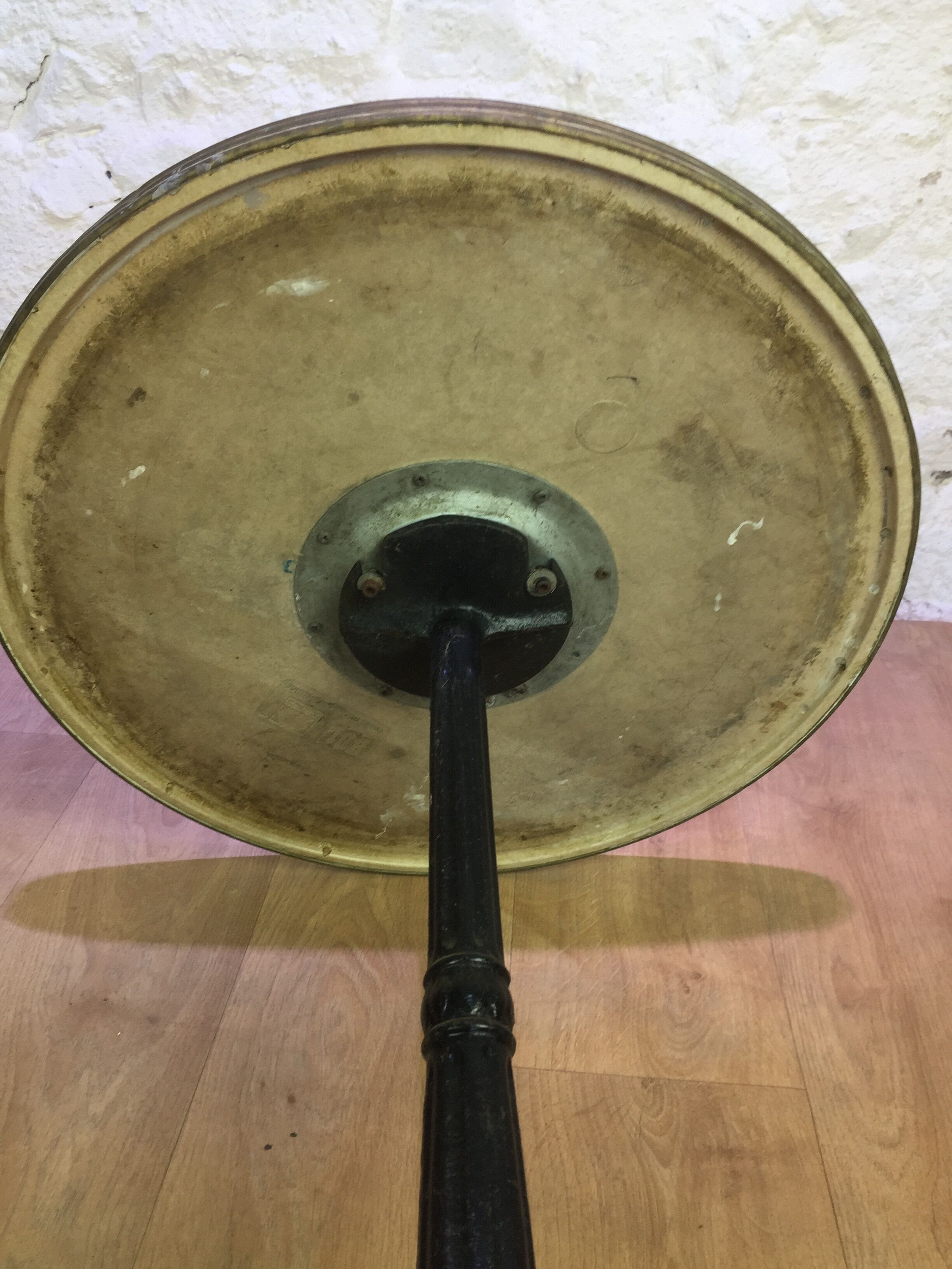 Parisian bistro table cast iron foot