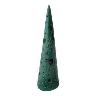 Green ceramic lamp