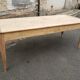 Table de ferme 2 tiroirs peuplier et chataignier