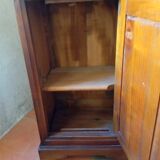 Solid wood nightstand in louis philippe style