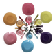 6 colorful coffee cups
