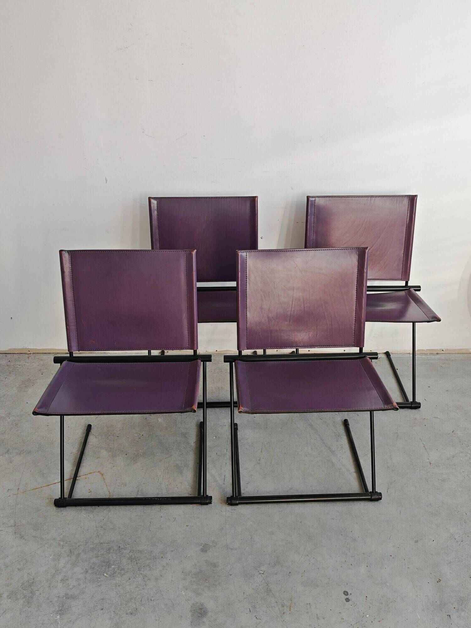 Set of 4 Ballerina chairs by Herbert Ohl for Matteo Grassi, 1990s.