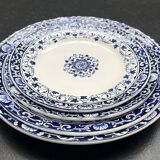 SET OF 12 PLATES - LOUIS XV SERVICE - MANUFACTURER JULES VIEILLARD