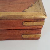 Wooden and brass box