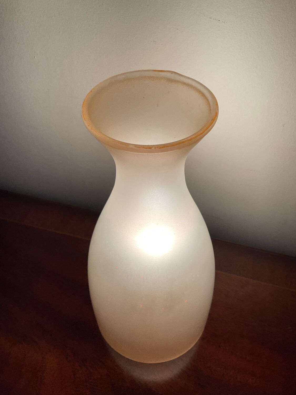 Lampe vintage en verre dépoli
