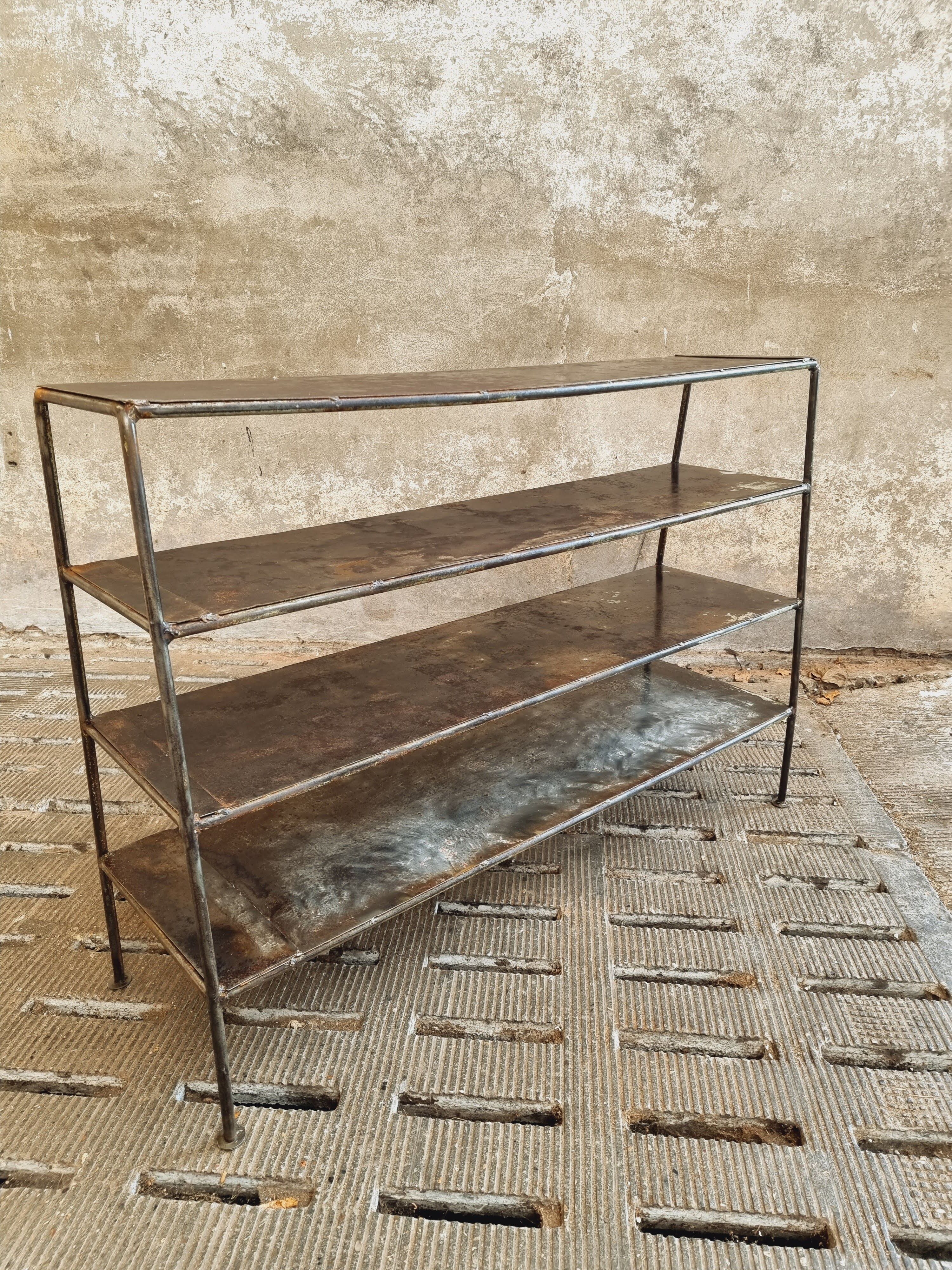 Industrial shelving kitchen rack steel