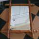 Old "bamboo" mirror, in wood.