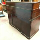 Napoleon III desk in rosewood with caissons and bleachers XIX century