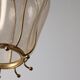 Barovier & Toso Murano blown glass lantern with 24k gold and brass, 1960s