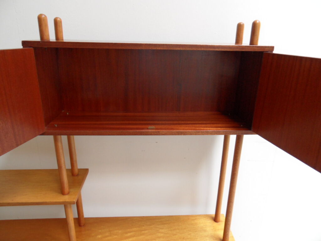 Vintage roomdivider open bookcase