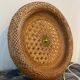 Vintage wall lamp in electric braided wicker to new