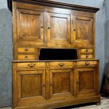 Louis Philippe period two-part sideboard in solid oak circa 1830