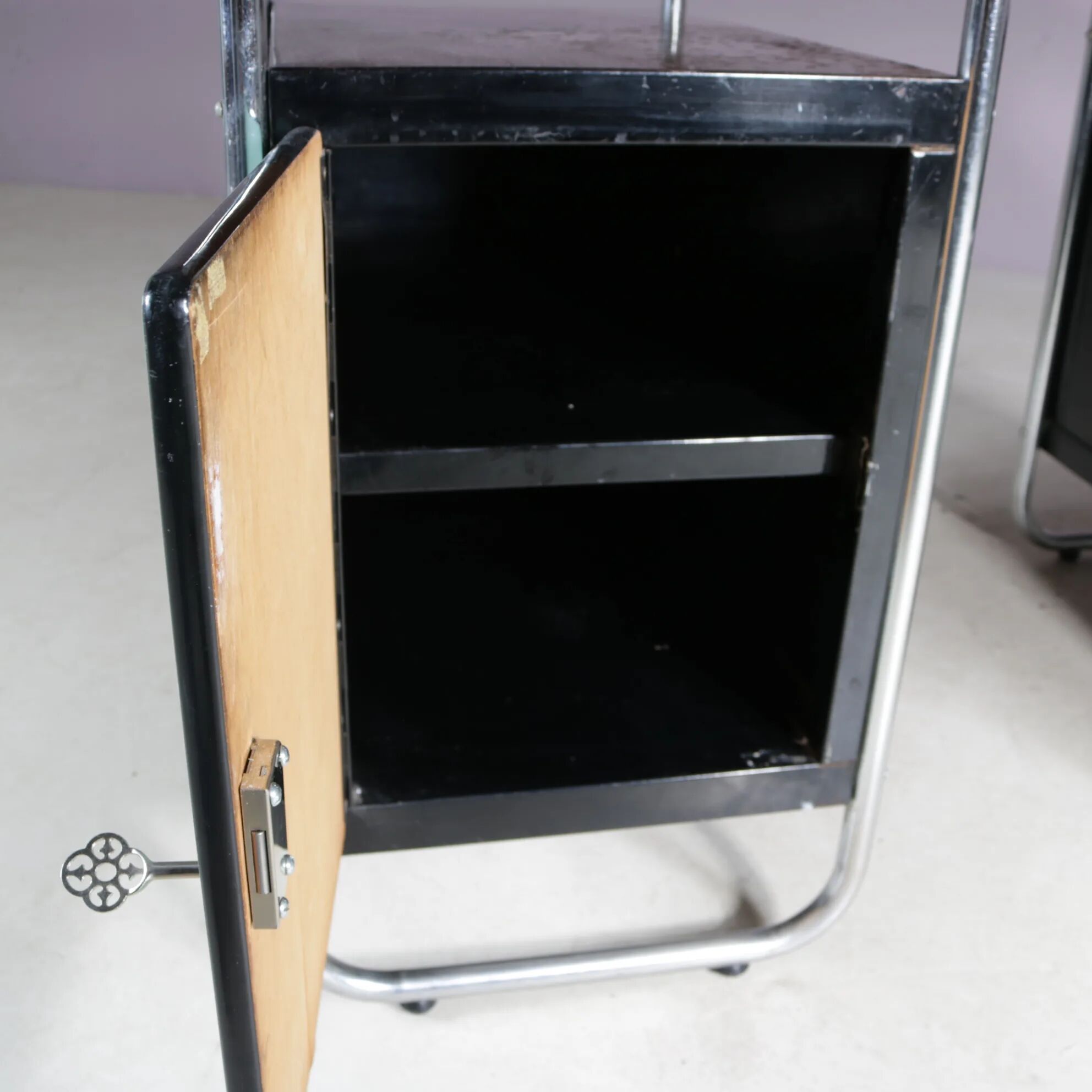 Bauhaus style desk from the 1950s by Torck, Belgium.
