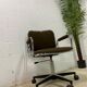 Chaise de bureau vintage avec finition chromée