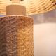 Pair of large Scandinavian rattan lamps from the 80s
