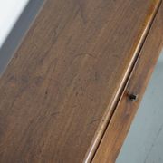 Antique rustic farmhouse fruitwood side table, France, 19th century