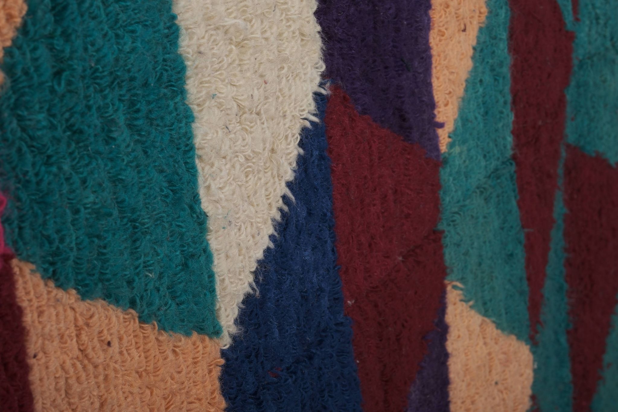 Tapis vintage turc de oushak tissé à la main 115x126 cm