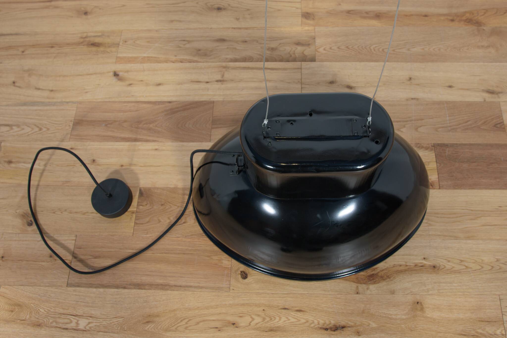 Large Industrial U-Boot Ceiling Lamp from Mesko, Poland, 1970s