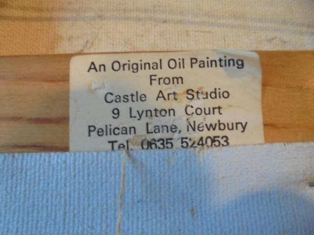 Peinture à l'huile originale de caroline burnett (1877 - 1950)