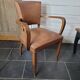 Bridge armchair in skai from the 60s