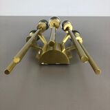 Brass Italian Stillovo Style Theatre Wall Ceiling Light Sconces, Italy, 1970s