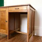 Vintage children's desk of the 40s/50s in oak