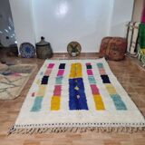 Handmade wool Berber rug 250 x 150 cm