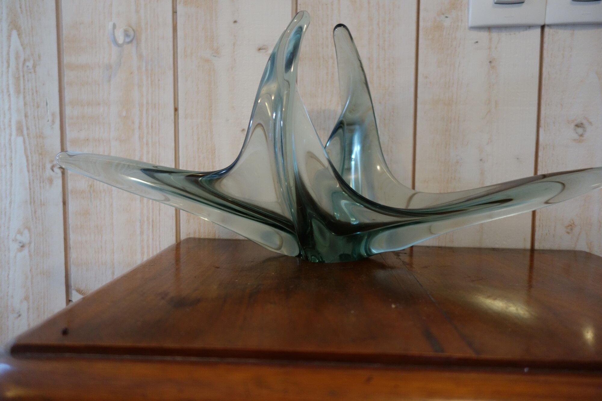 Vintage glass fruit bowl