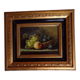 Still life on panel signed Huyet