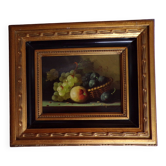 Still life on panel signed Huyet