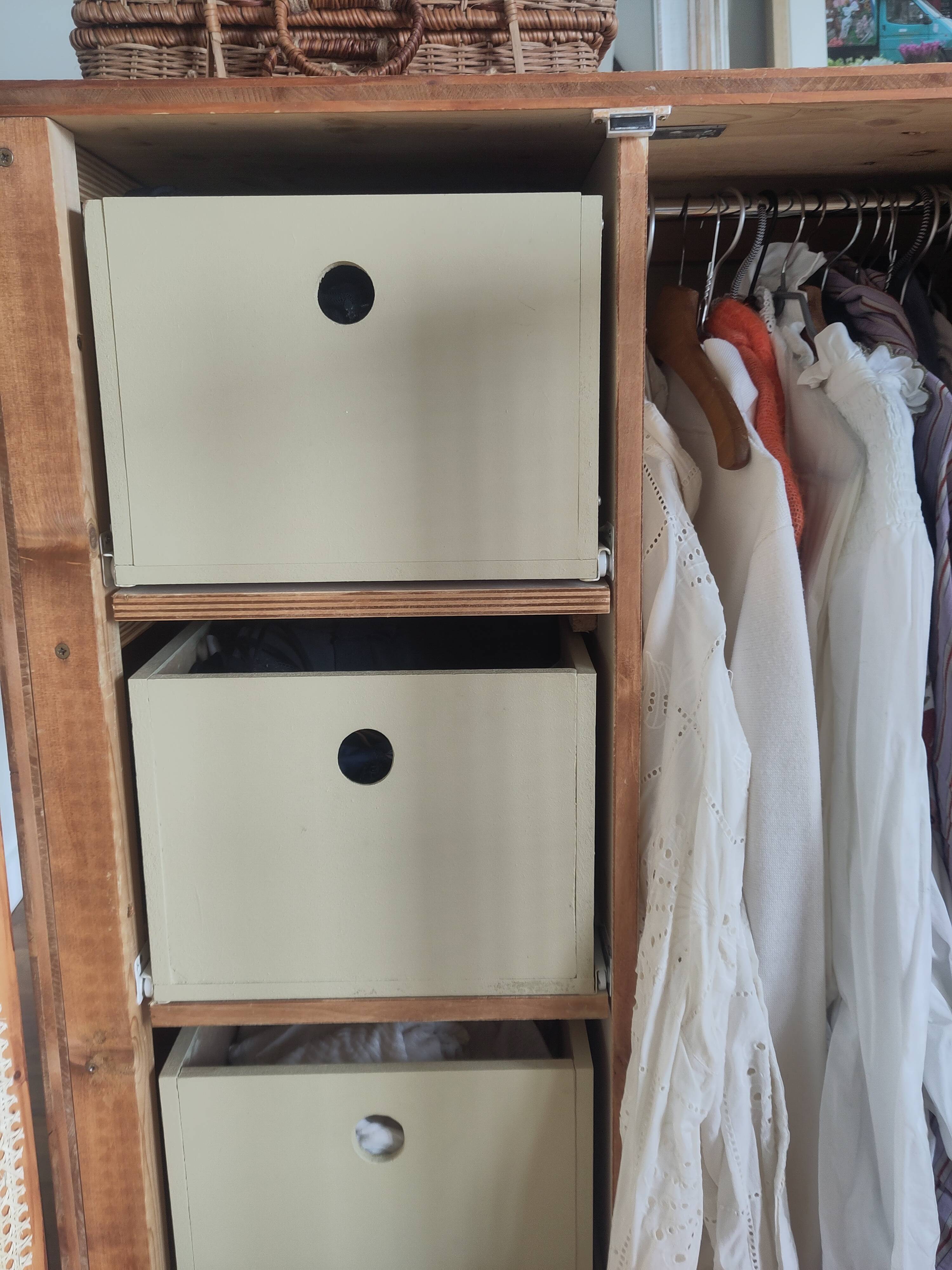 Wardrobe with drawers