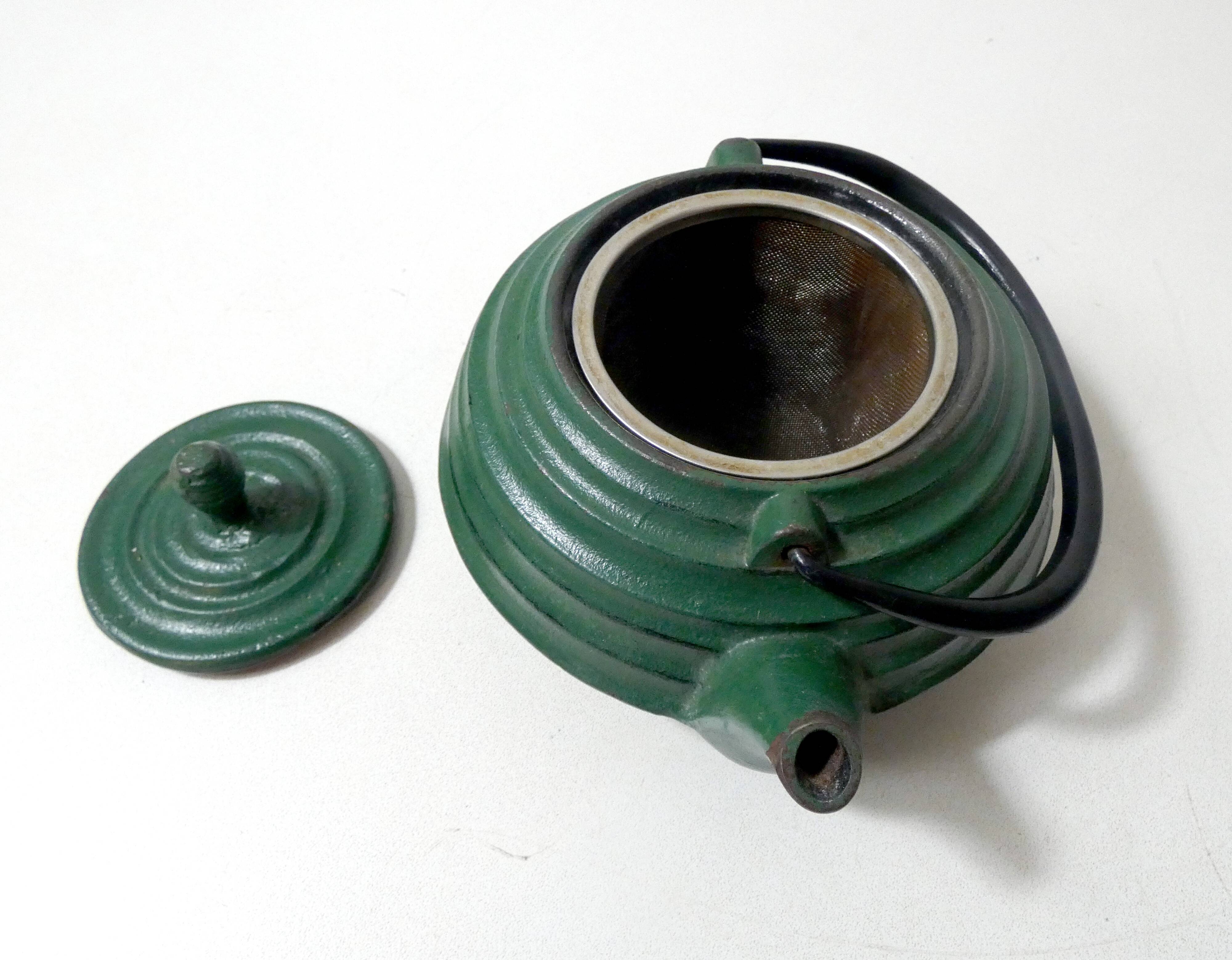 Cast iron teapot
