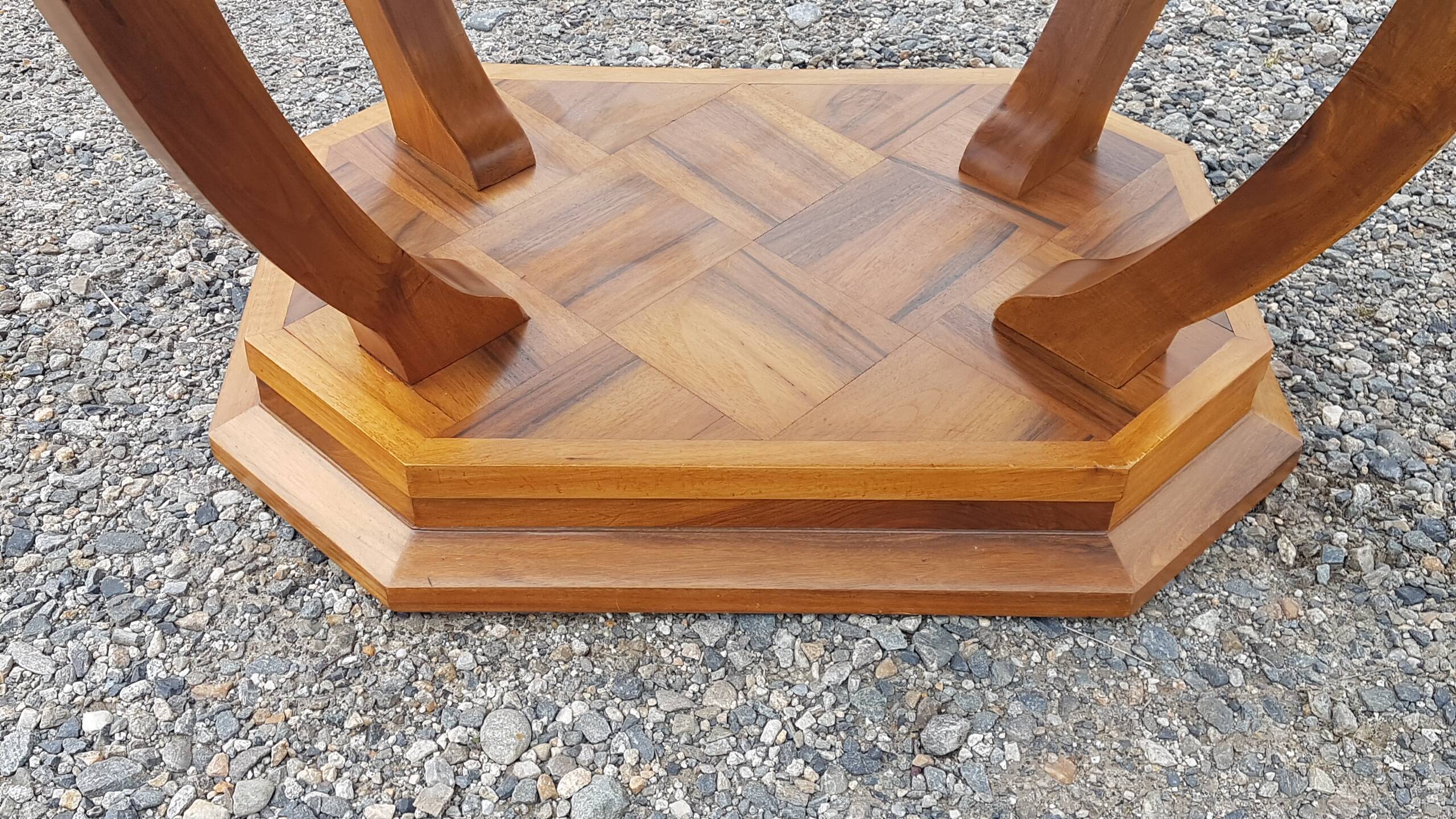 Beautiful Art Deco table in branded wood