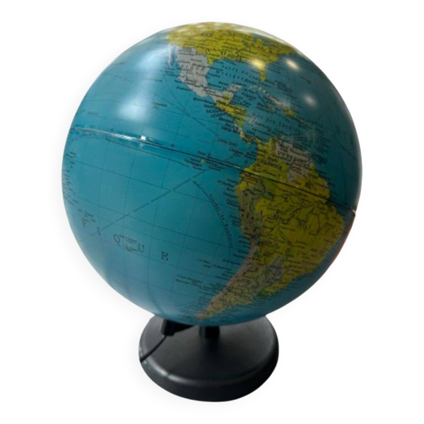 Globe terrestre lumineux vintage