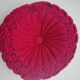 Coussin rond en velours