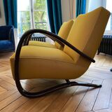 Paire de fauteuils H269 Halabala restaurés