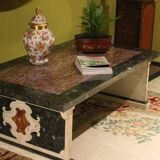 20th Century Italian Polychromed Rectangular Marble Coffee or Cocktail Table