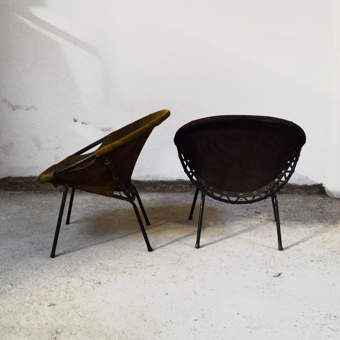 Paire de fauteuils circle chair Lusch Erzeugnis