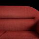 Vintage Mid-Century Scandinavian Modern 3-Seater Red Sofa