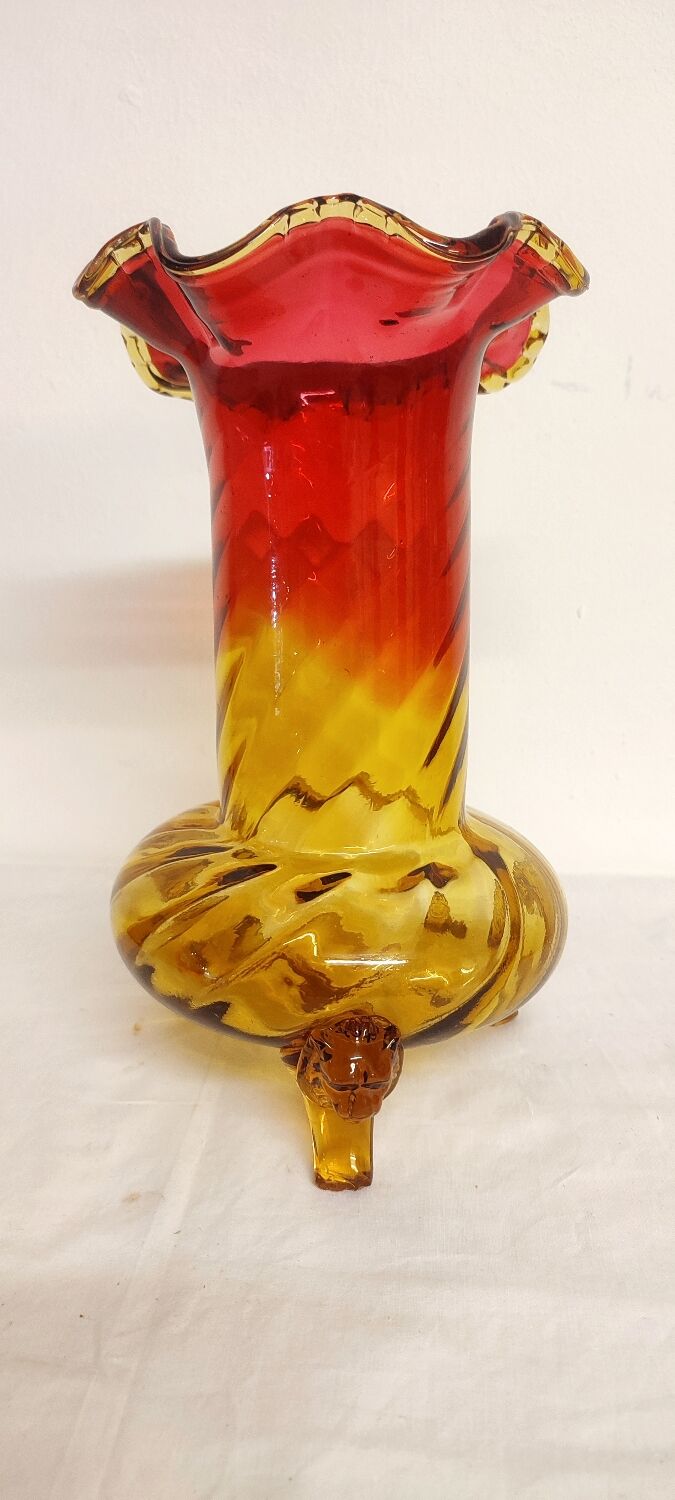 "Art Decò" glass vase. Spain, 1940s.