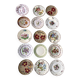 Exceptional set of 15 large mismatched plates.