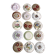 Exceptional set of 15 large mismatched plates.
