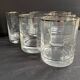 6 whiskey glasses 1970's