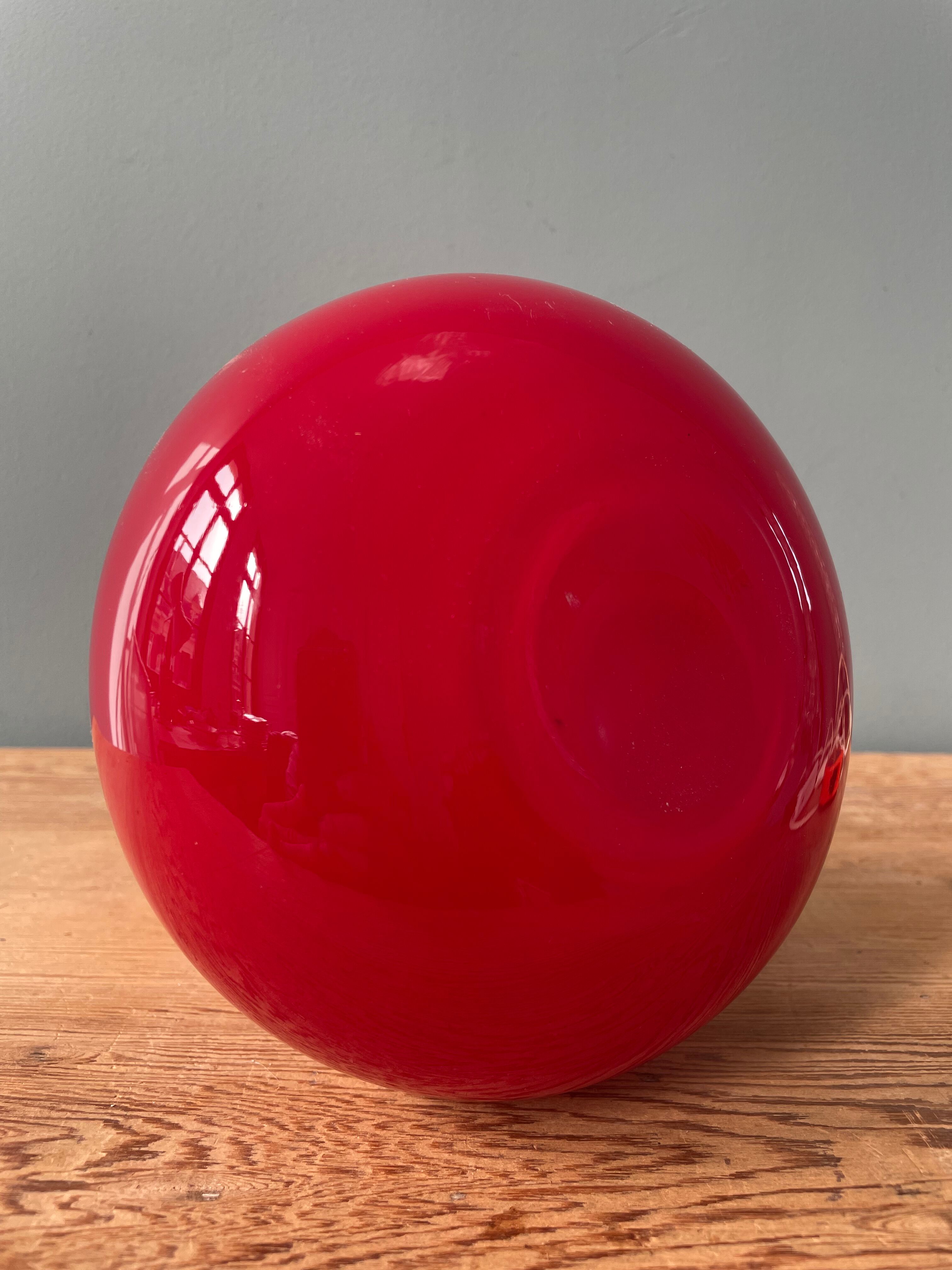 Holmegaard blown glass vase, Denmark 1960